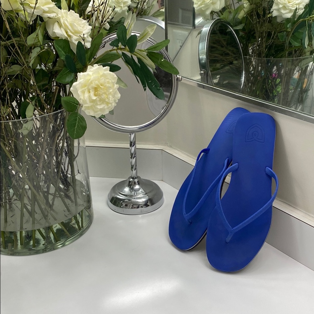 Rothy's Flip in the Splash Blue Flipflops